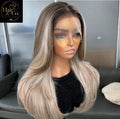 Blonde Ombre Lace Front Wig (Human Blend)