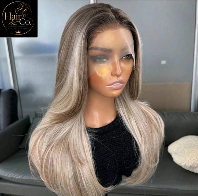 Blonde Ombre Lace Front Wig (Human Blend)