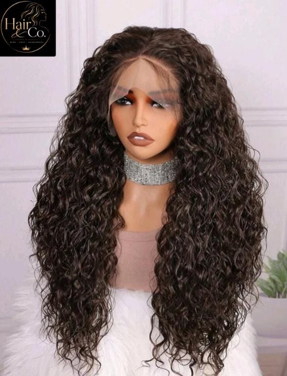 Chocolate Brown Soft Deep Lace Front Wig (Human Blend)