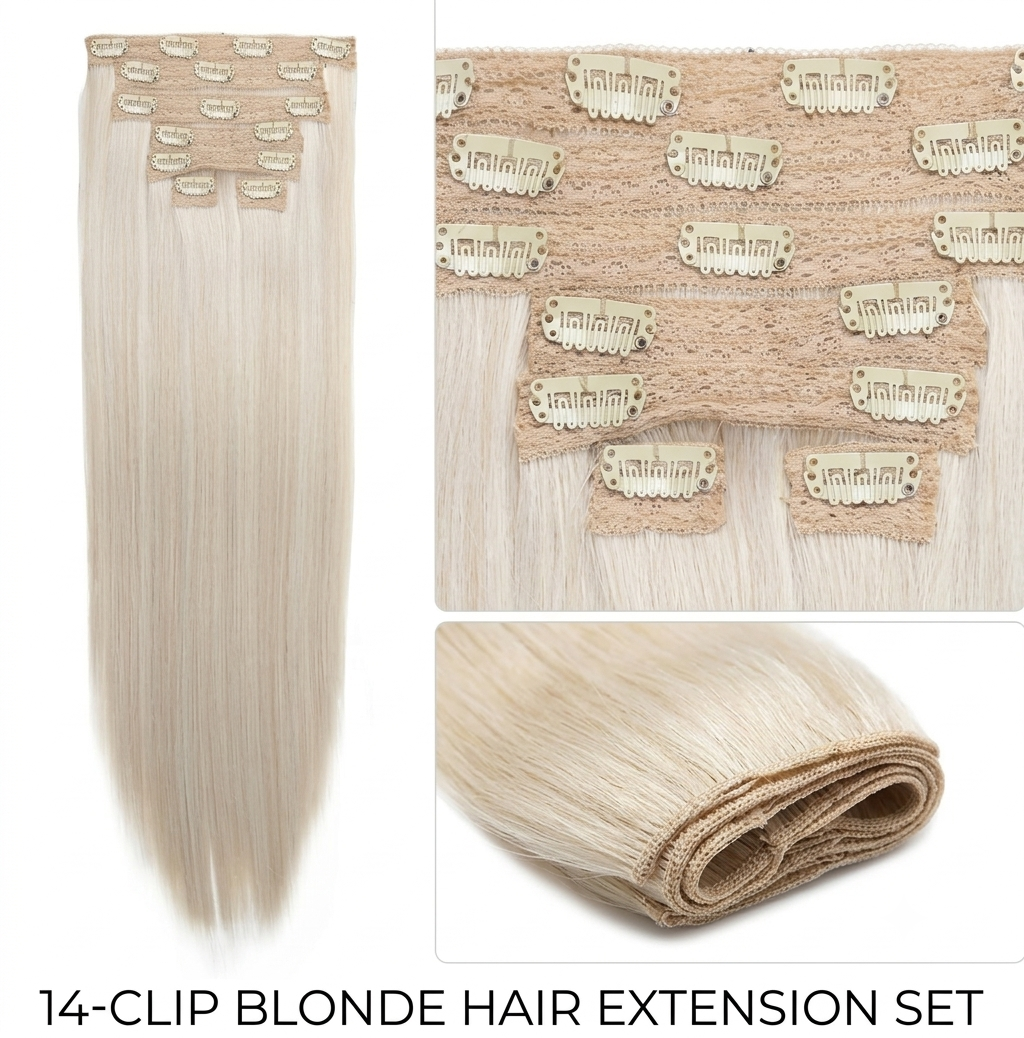 Magic Clip In Alethia 20 Inch 7 Piece 160G Straight Wig Hair Extensions