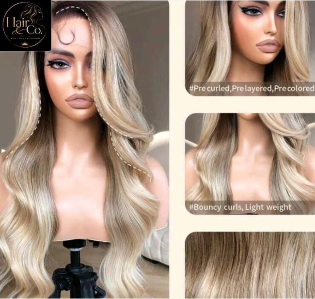 Ombre Blonde Body Wave (Human Blend)