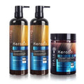 Keratin Hair Shampoo, Conditioner and Mask
