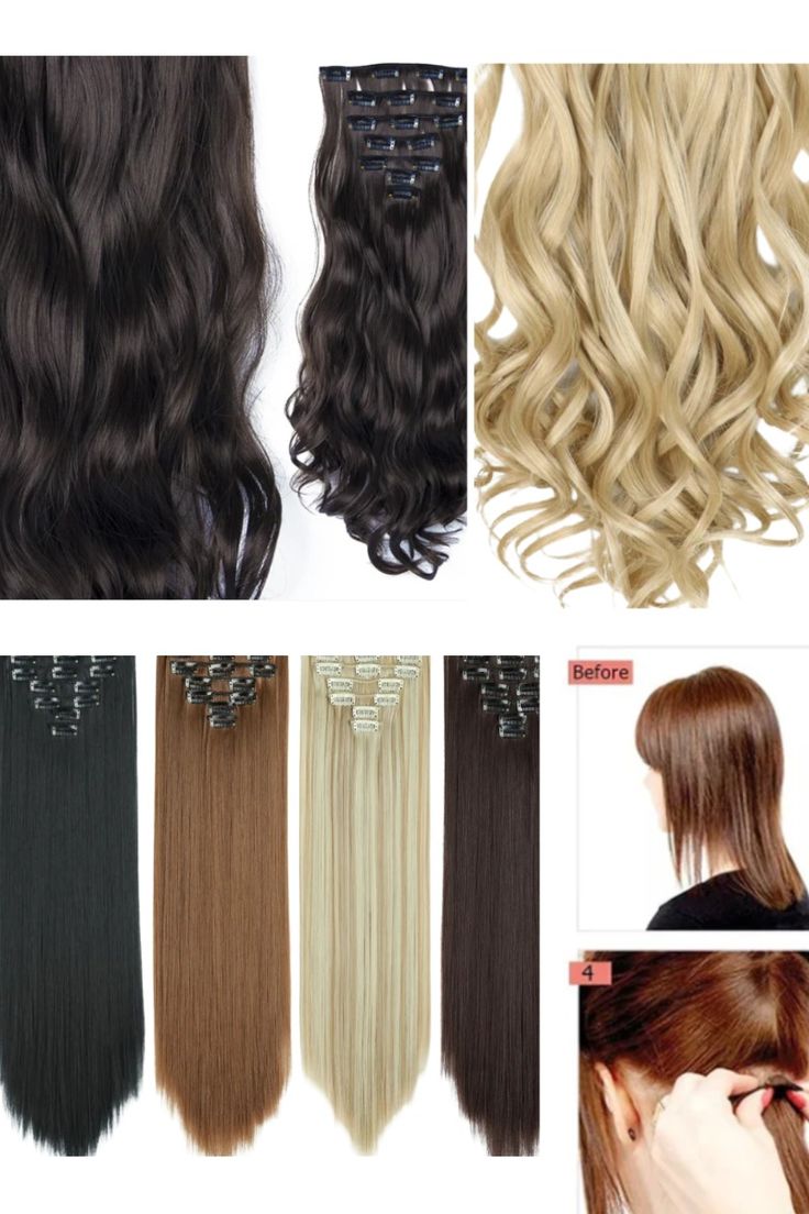 Wig/ Extension Clips Black - Pack of 48