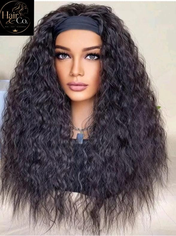 Dark Brown Headband Human Hair