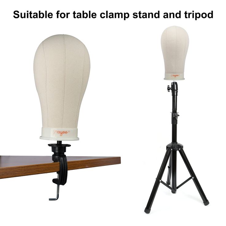 Canvas Mannequin Head With Mount Hole