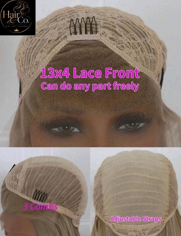 Blonde Lace Front Wigs (Human Blend)
