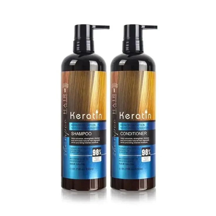 Keratin Moisturizing Shampoo & Conditioner Set - 900ml